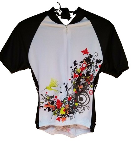 Xersion Tank Top Womens Small White Black Half Zip Cycling Running
