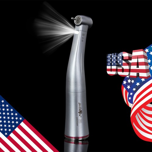 Dental Fiber Optic LED 1:5 Contra Angle Handpiece fit Electric Micro Motor - Picture 10 of 10