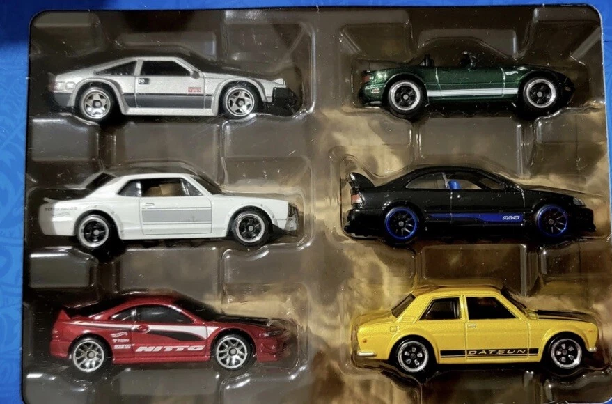 Toyota Supra Honda Civic SI Datsun 510 Hot Wheels 2025 Silver Series JDM 6pk '82 Foto 3 de 4