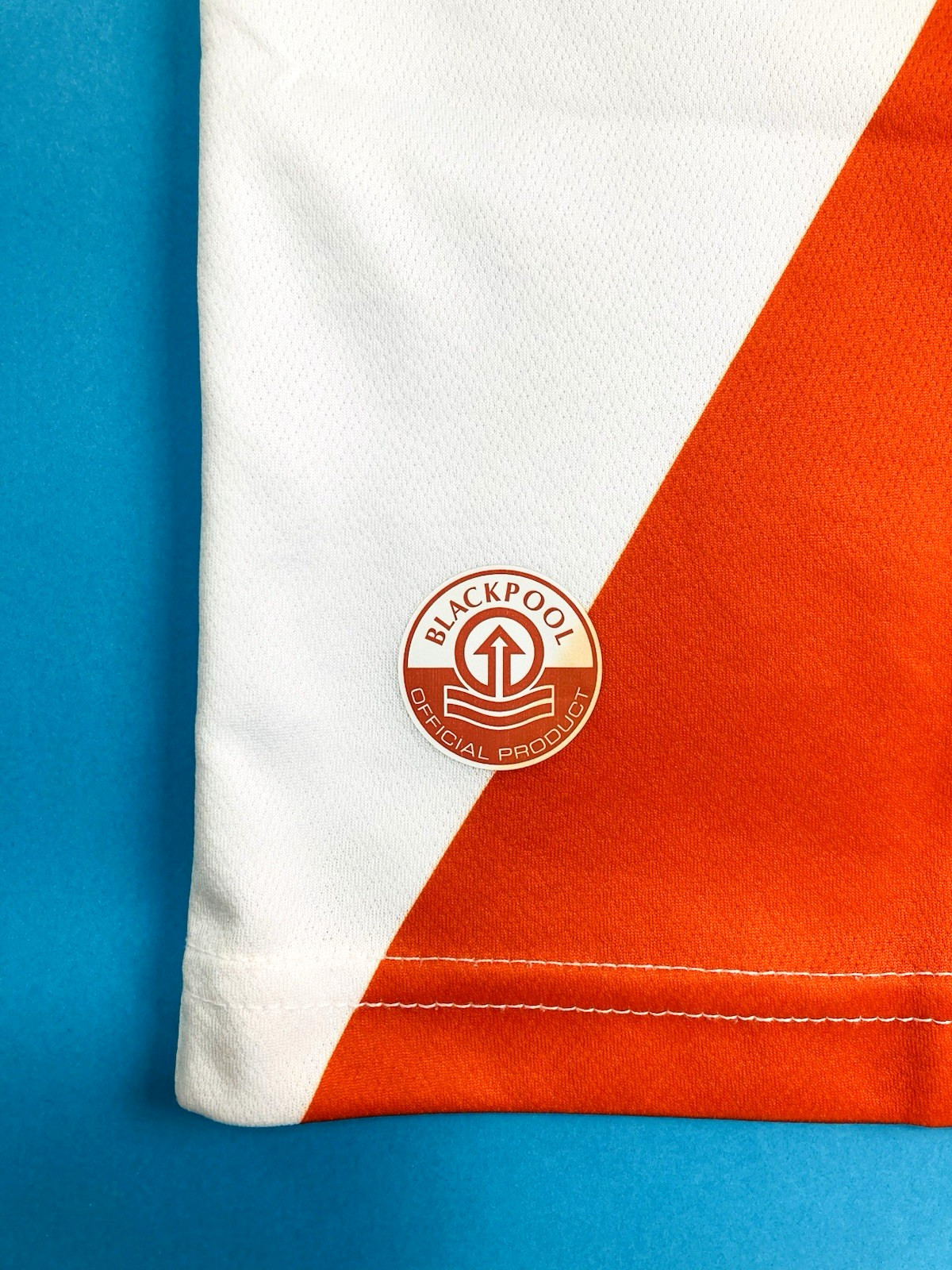 Errea BLACKPOOL FC 2013/15 L Away Football Shirt Soccer Jersey Top Kit Seasiders