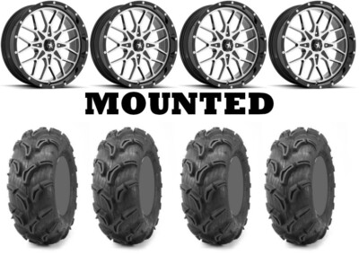 Kit 4 Maxxis Zilla Tires 27x10-14/27x12-14 on MSA M45 Portal Machined H700