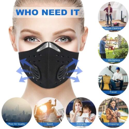  Air Purifying Face Cover with EXRA 2 Filters - Same Day Shipping /Fast Delivery - 第 1/10 張圖片