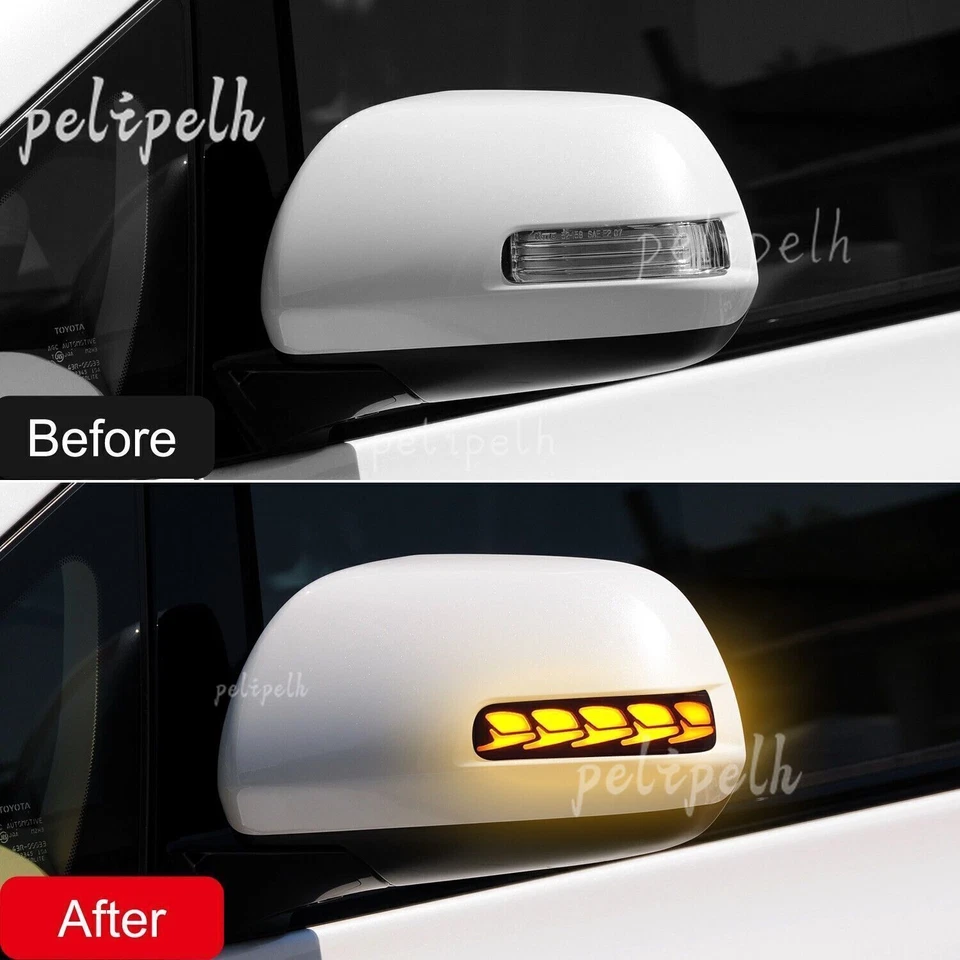 Luces de señalización de giro de espejo lateral para Toyota Highlander 2008-2012 / RAV4 2006-2012 Foto 3 de 4