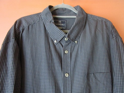 TOP! C&A Herren Hemd grau kariert Gr 6XL 53 54 Übergröße 100% Baumwolle - Bild 2 von 3