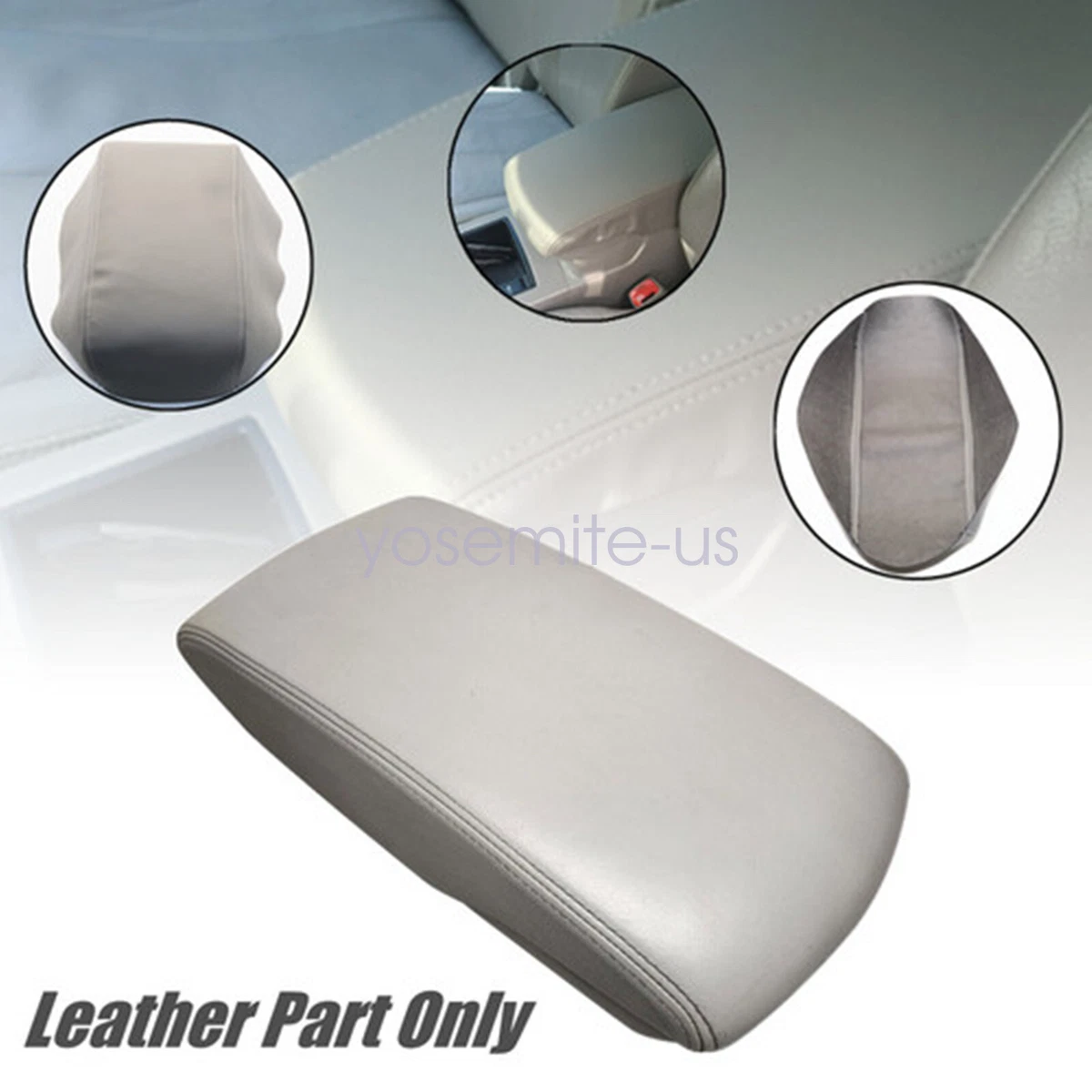 For 2007 2011 Toyota Camry Leather Center Console Lid Armrest