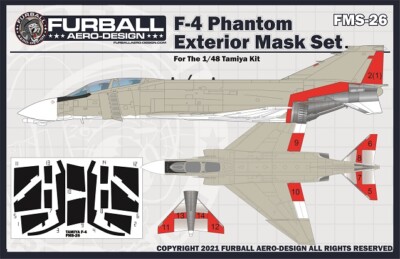 1/48 1/48 F-4B Exterior Mask Set (Tamiya)