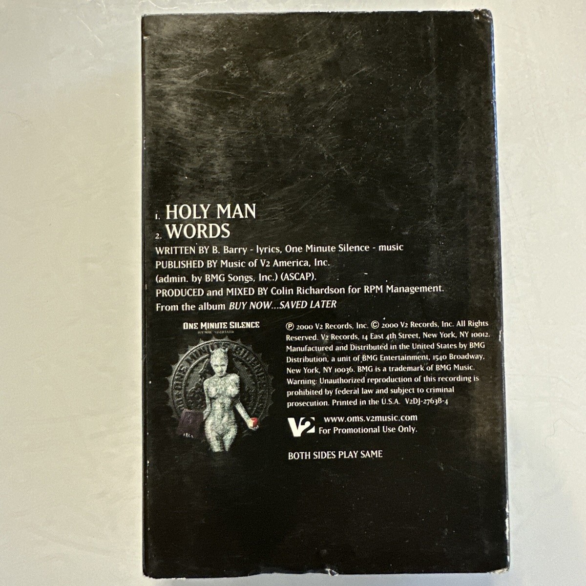 One Minute Silence Promo (Cassette) Single | eBay