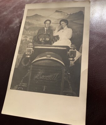 RPPC  Studio /Couple in Autu/ Pantages  Studio Pueblo CO / c1910 Maxwell Grill