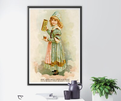 Antique Root Beer POSTER! (up to 24x36) - Late 1800's - Kitchen - Soda Fountain