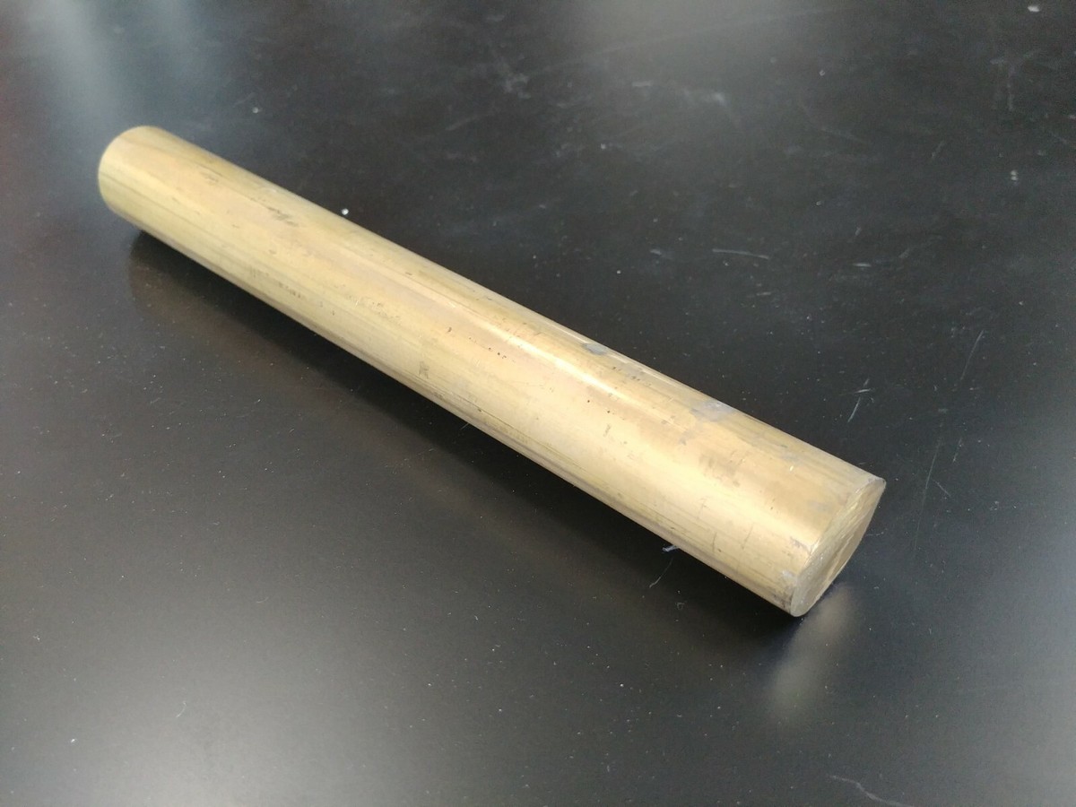 2x 5mm X 150mm Unpolished Brass Round Rod Bars - For Knife Scales, Handles, Pins