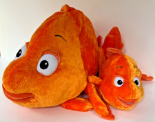 NEW THE PETTING ZOO Pair Bright ORANGE GOLDFISH 21/10" Plush STUFFED ANIMAL 1994