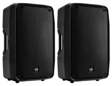 2X RCF HDM 45-A Active 2-Way PA Powered Speaker 2200 Watts Floor Monitor (MINT)