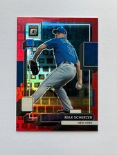 /99 2022 Donruss Optic FOTL Max Scherzer Red Pandora Prizm New York Mets