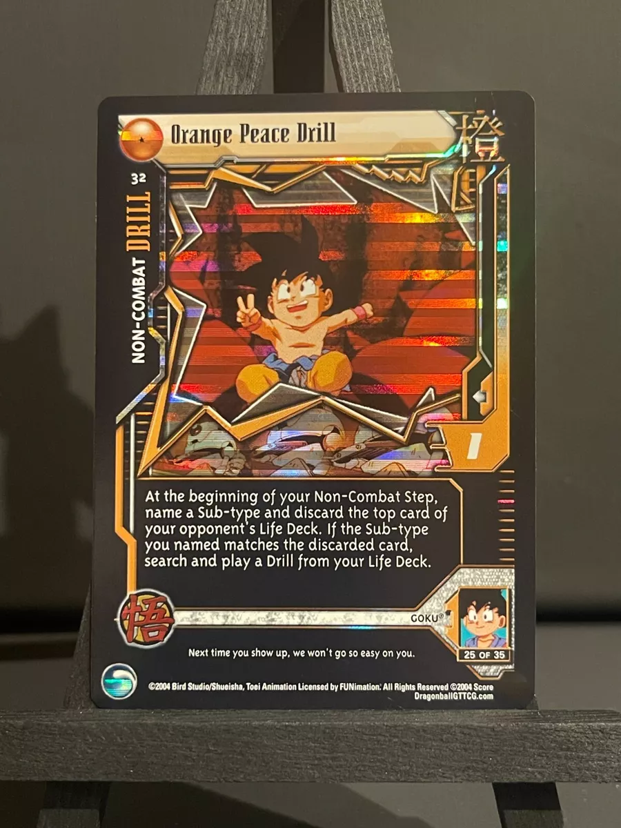 Dragon Ball GT TCG Orange Peace Drill 32 Lost Episodes Saga Unlimited Alt  Foil!