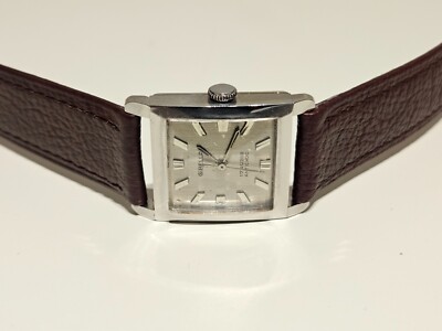 VINTAGE RARE SWISS  SQUARE MEN'S LADIES 25mm MECHANICAL WATCH ''GIBELLA'' 17 J.