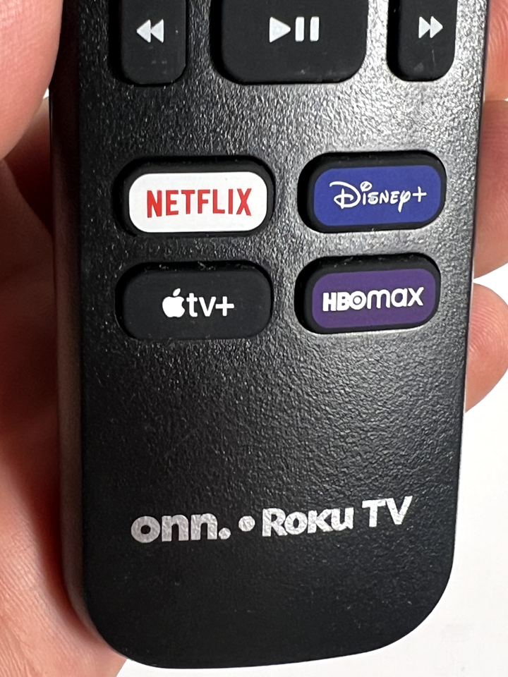 New ONN Roku TV Remote Control Netflix / Disney+ / Apple TV+ / HBOmax ...