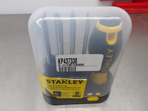 1 Set NEW! Stanley 9 Way Screwdriver Set 62-511