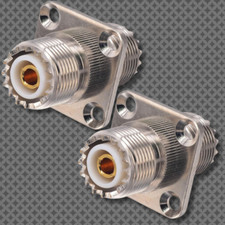 UHF Female to Female Coupler CB Radio Adapter Joiner Coax Connector SO239 Pack 2