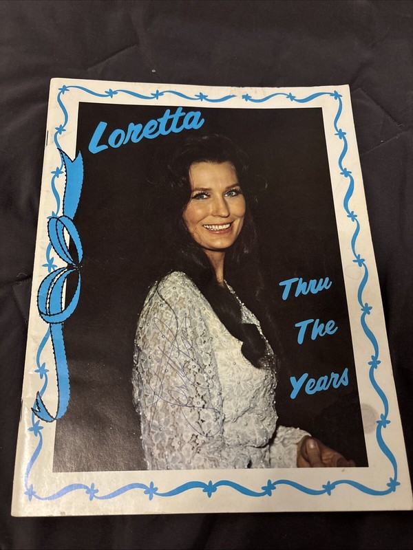 1970’s Autographed By Loretta Lynn Thru The Years Scrap Book