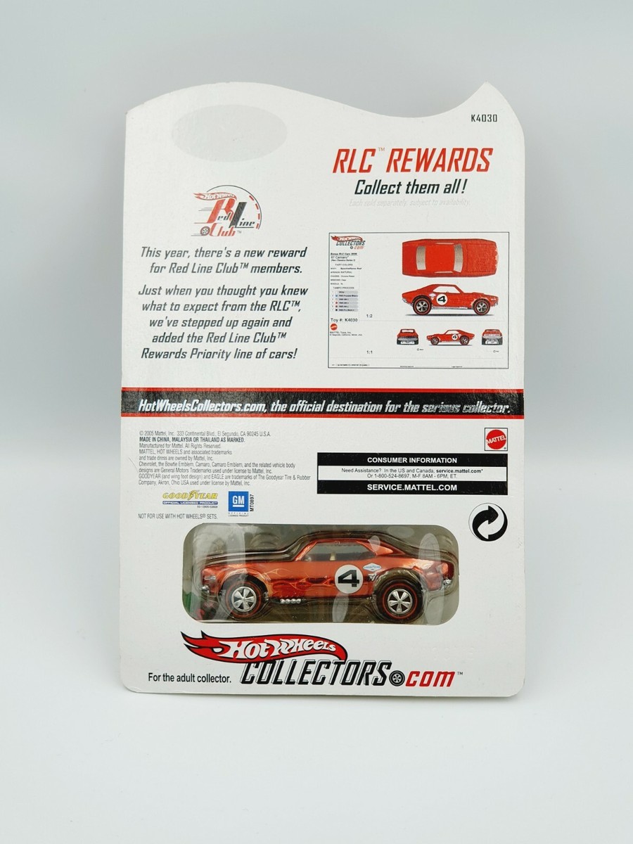 Hotwheels 67 Camaro RLC 2006 Reward Series | eBay