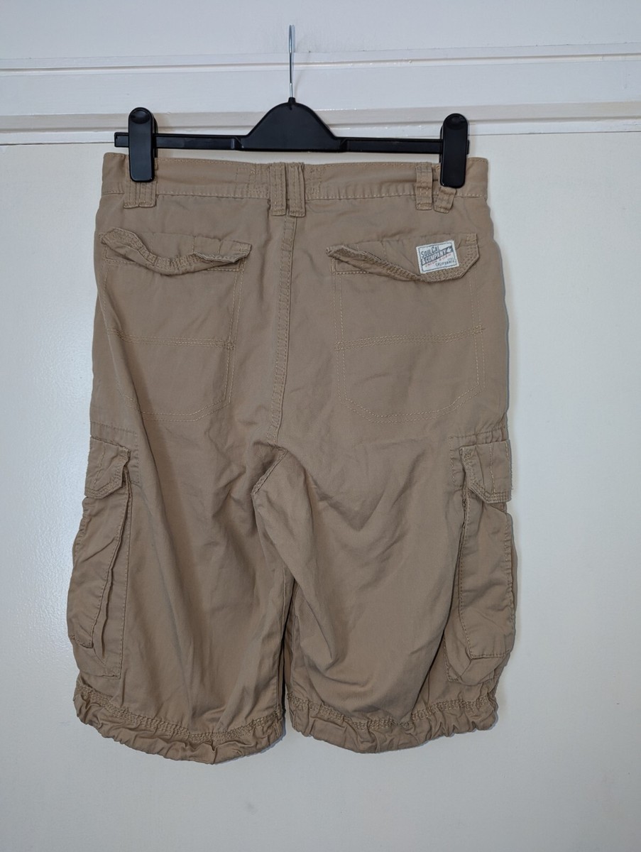 soul Cal Co gents beige cargo shorts size 28