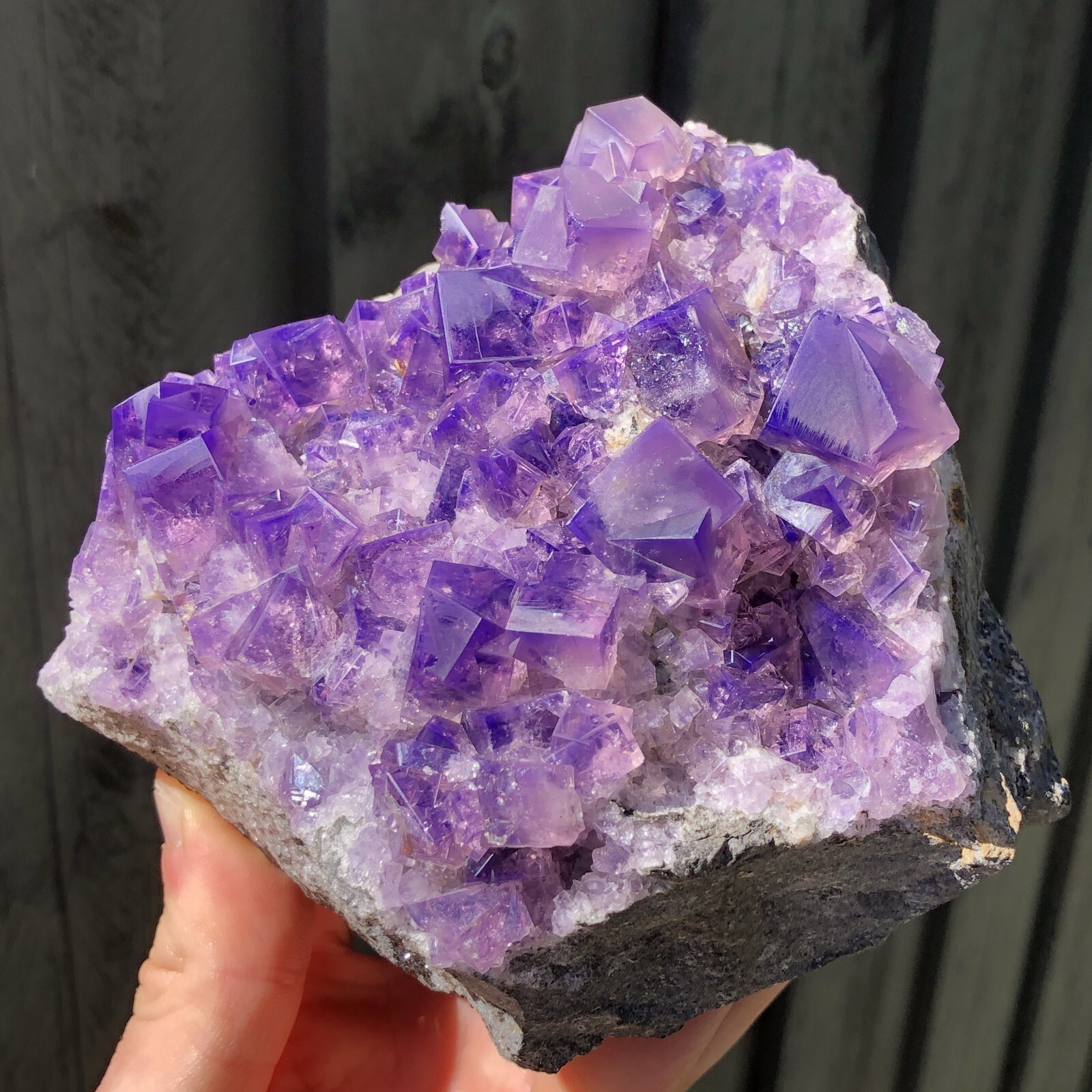 12.1cm Purple Fluorite from Frazer's Hush England Color Changing Specimen