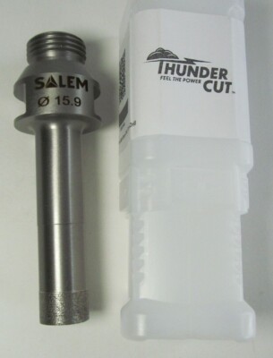 THUNDER CUT DIAMOND CORE DRILL BIT GLASS HOLE SAW FOR FORVET 15.9MM AW x95MM OAL
