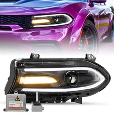 Driver Side For 2015-2021 Dodge Charger Hidxenon Projector Headlight Wbulbs