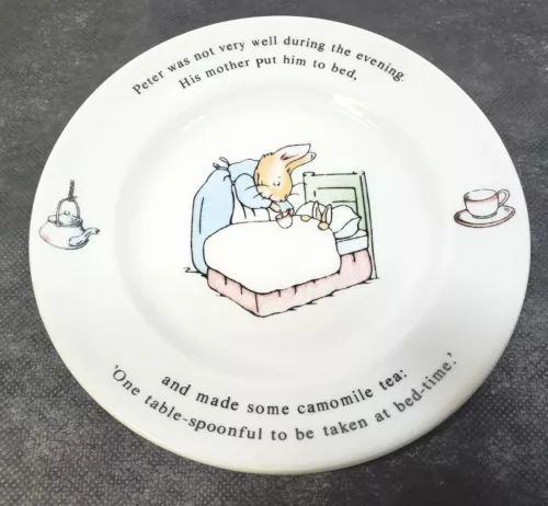 Wedgewood Beatrix Potter Peter Rabbit Children's 7" Dish Plate Vintage