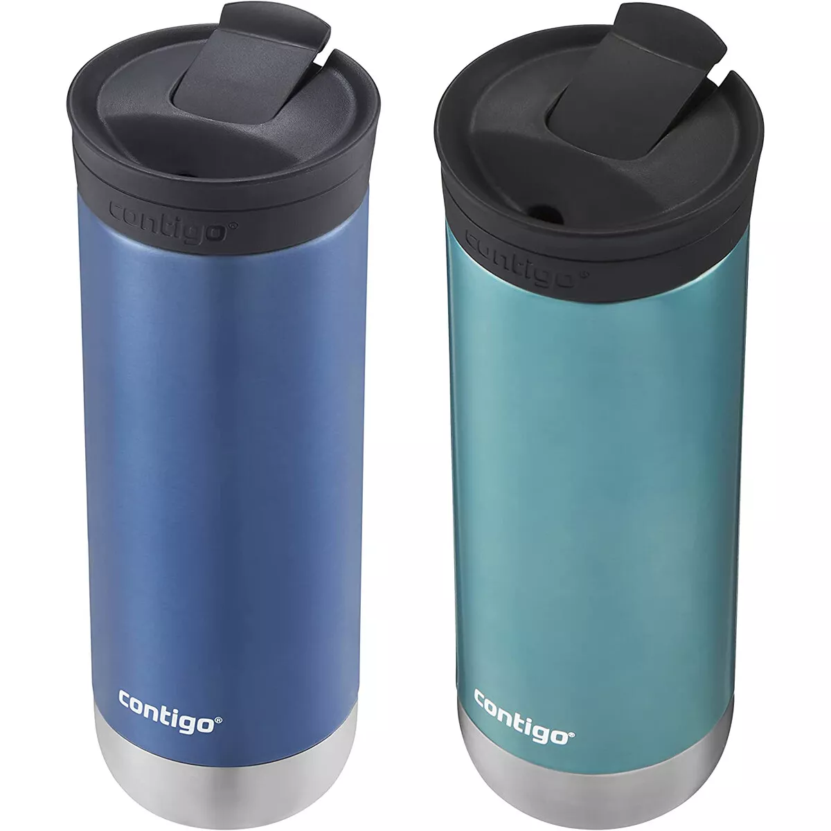 Contigo Autoseal Travel Mug Stainless Steel Vacuum Insulated Tumbler - 2  Pack (Black)