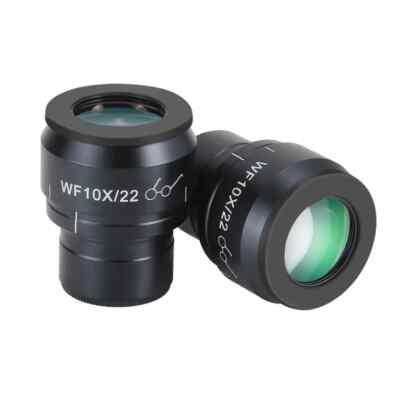 WF10X 22mm Binocular Stereo Microscope Eyepiece High Eyepoint Cocular Adjustable