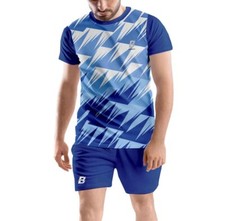 Printed Super Net Comfortable T shirt Shorts Set for Sports Gym