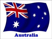 Australian Flag Cake Topper Edible Icing Australian Cake Decoration (2 Sizes)