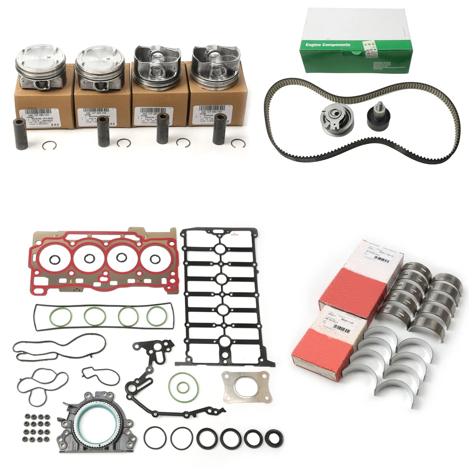 Juego de 4 piezas de distribución de cojinetes de junta de pistón EA211 para Audi Q2 Q3 Golf TIGUAN 1.4T Foto 2 de 4