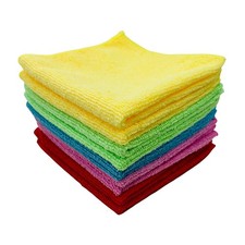 1ABOVE 10 Pack Microfibre Cleaning Cloths Multifunctional Highly Absorbent Lint