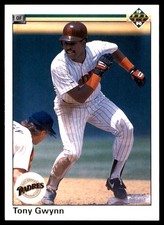 Tony Gwynn 1990 Upper Deck #344 Padres MLB READ FREE SHIPPING AutographDen