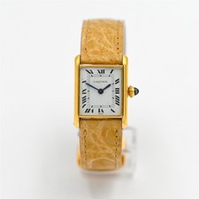 LADIES CARTIER TANK LOUIS 671170073 MANUAL WIND WRISTWATCH 18K YELLOW GOLD