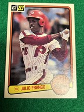 1983 Donruss - Julio Franco #525 Rookie Card!. rookie card picture