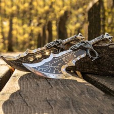 Kratos Blades Of Chaos Replica God Of War Collectible Handmade Display 21 Inch