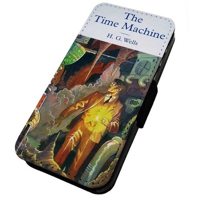 Bedruckte Flip Handyhülle iPhone, Samsung & Huawei Classic Books The Time Machine