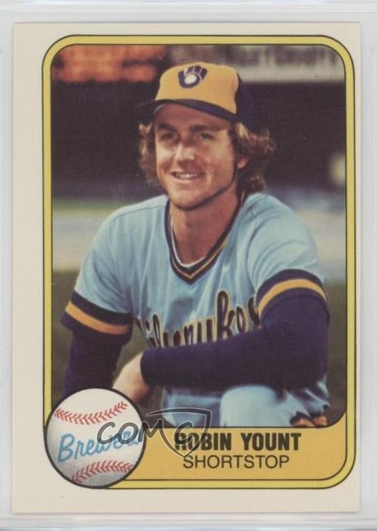 1981 Fleer Robin Yount #511 HOF 0o9