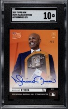 2019 TOPPS NOW MARIANO RIVERA AUTO ORANGE /5 #549C HOF INDUCTEE 💎GEM MT SGC 10