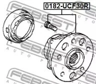 0182-UCF30R WHEEL HUB REAR FEBEST FOR LEXUS LS 430 4.3L 207KW,208KW - Picture 3 of 7
