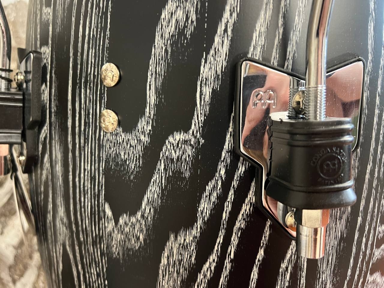 MEINL Woodcraft Series 12-1/2" Tumba Conga Percussion Vintage Black WCO1212VBK-M