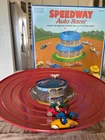 SCHYLLING Collector Series  Speedway Auto Racer Tin Wind up  W/ 5 Cars/Key/ box