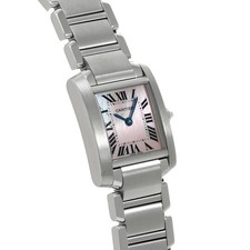 CARTIER Tank Française Sm W51028Q3 Pink Ladies Used Watch #33810 3