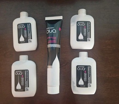 NEW 5 Garnier Olia After Color Conditioner 1 Tube 1.826 Oz and 4 Bottles 1.59 Oz
