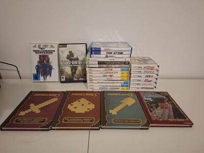 Video Game Bundle,4 Minecraft Books,PS5 PS4 Xbox 360 Wii Nintendo DS PC,1 Movie