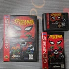 1995 SPIDER-MAN • w/CASE & MANUAL • VINTAGE SEGA GENESIS GAMES