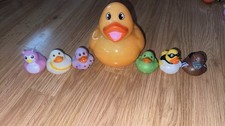 Jumbo Rubber Duck And 7 Small Ducks One Not Pictured